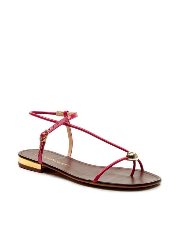 Cecconello - Rasteira Couro Cecconello 2724010-2 Vermelho 3