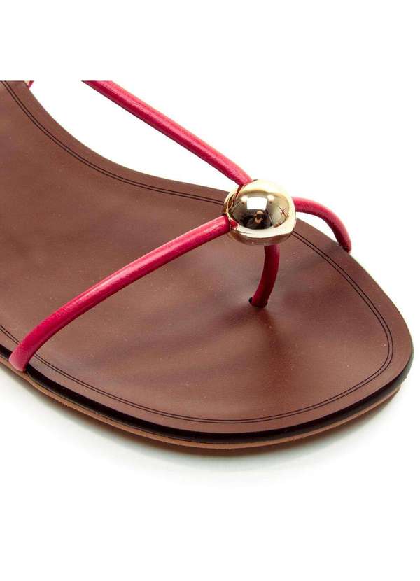 Cecconello - Rasteira Couro Cecconello 2724010-2 Vermelho 5