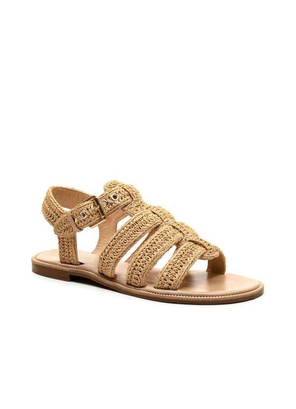 Cecconello - Rasteira Nude Bordada Cecconello 2837001-1 Creme 3