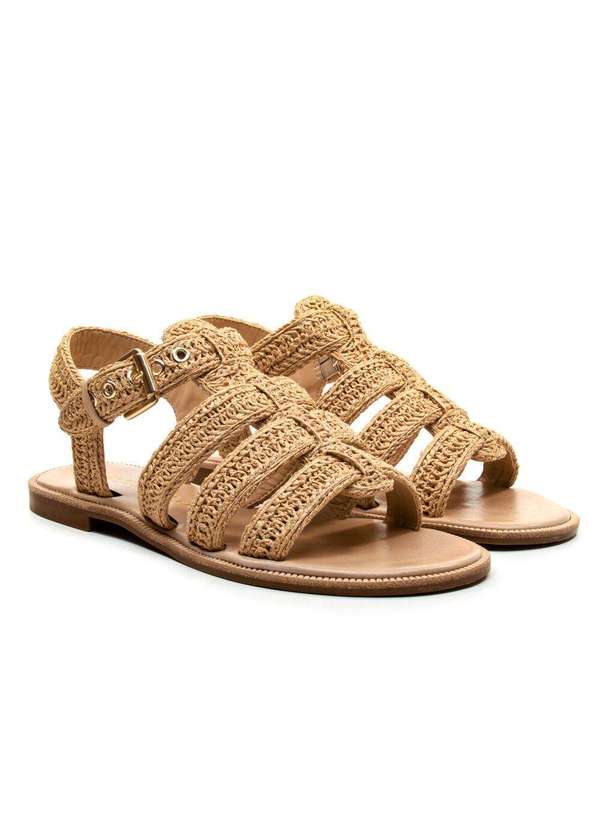 Cecconello - Rasteira Nude Bordada Cecconello 2837001-1 Creme 5