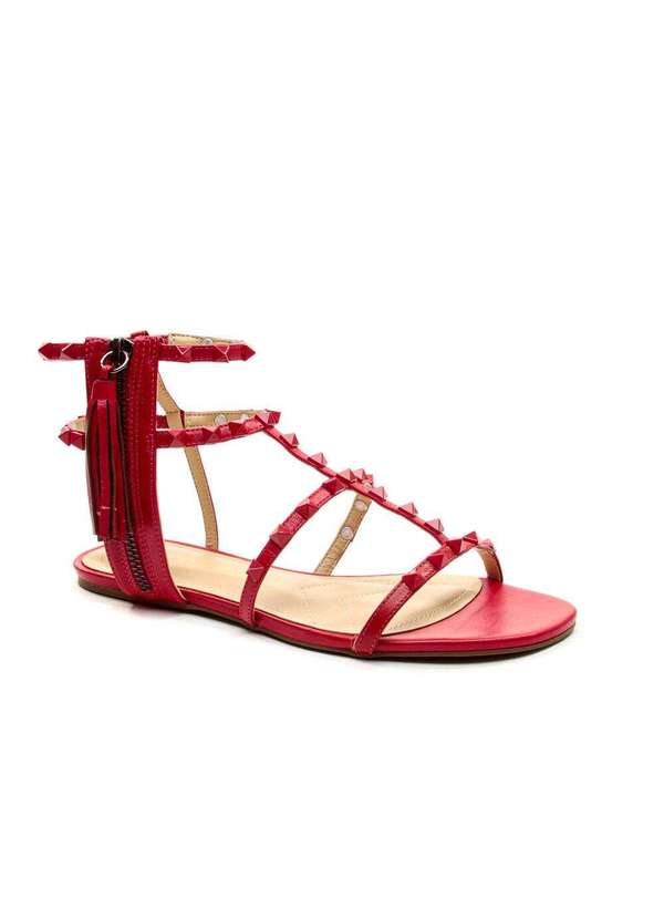 Cecconello - Sandália Rasteira Cecconello 2415001-14 Vermelho 2