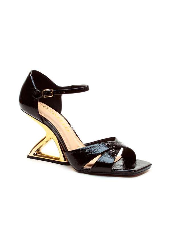 Cecconello - Sandália Couro Salto Alto Cecconello 2654002-3 Preto 3