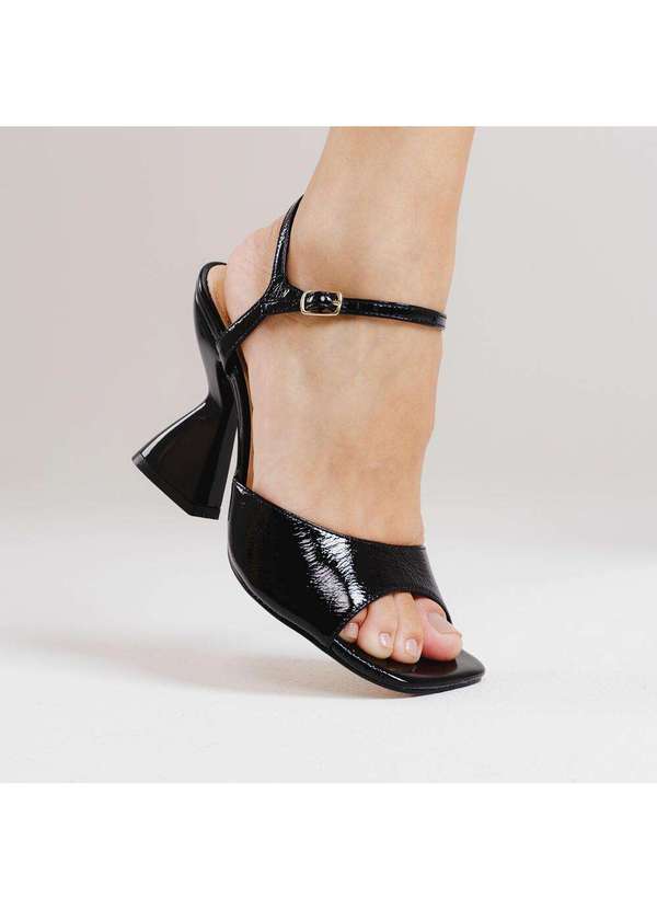 Cecconello - Sandália Couro Salto Alto Cecconello 2701001-3 Preto 2