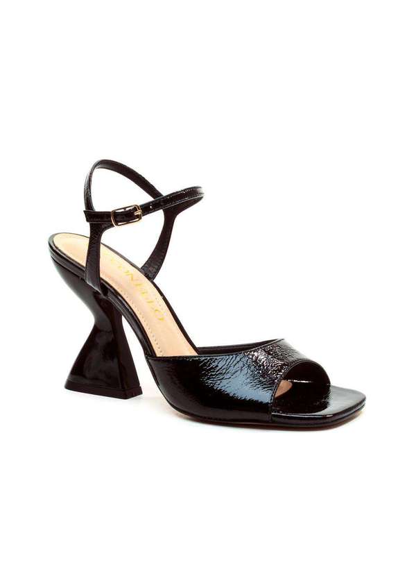 Cecconello - Sandália Couro Salto Alto Cecconello 2701001-3 Preto 3