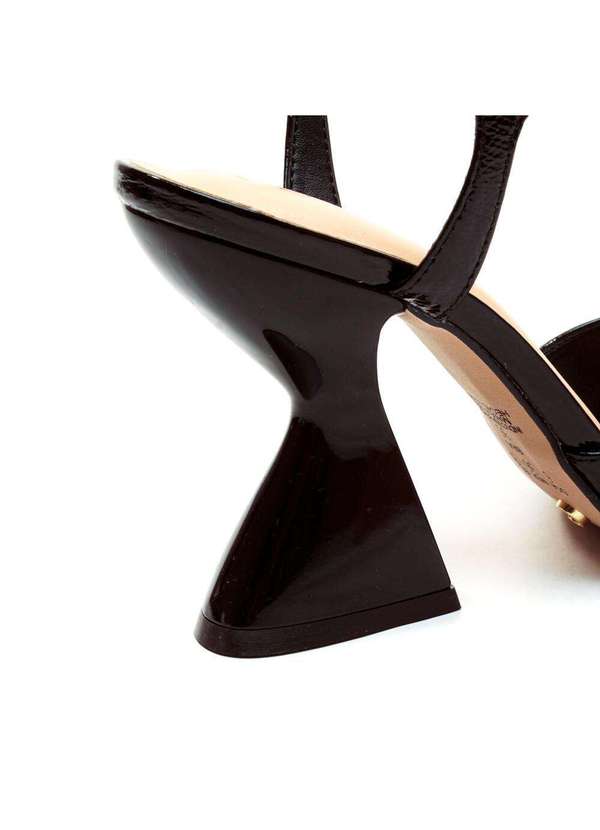 Cecconello - Sandália Couro Salto Alto Cecconello 2701001-3 Preto 5