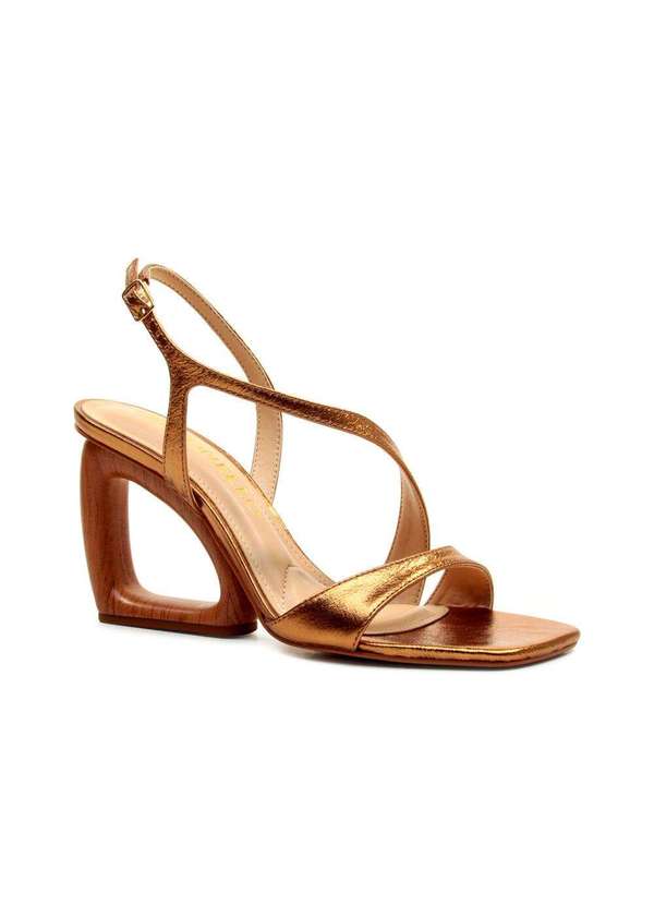 Cecconello - Sandália Couro Salto Alto Cecconello 2743001-1 Bronze 3
