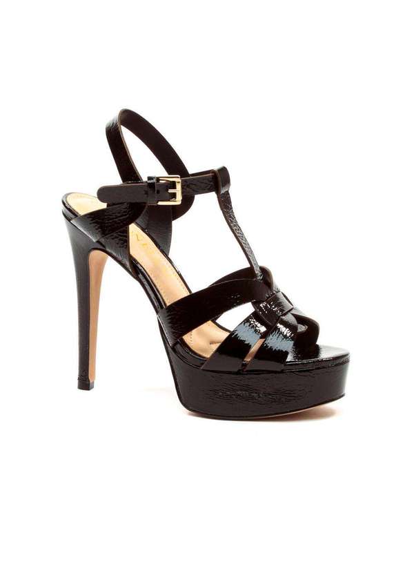 Cecconello - Sandália Couro Plataforma Cecconello 2668001-4 Preto 2