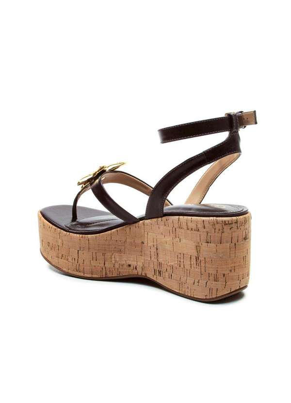 Cecconello - Sandália Couro Plataforma Cecconello 2793001-1 Marrom 4