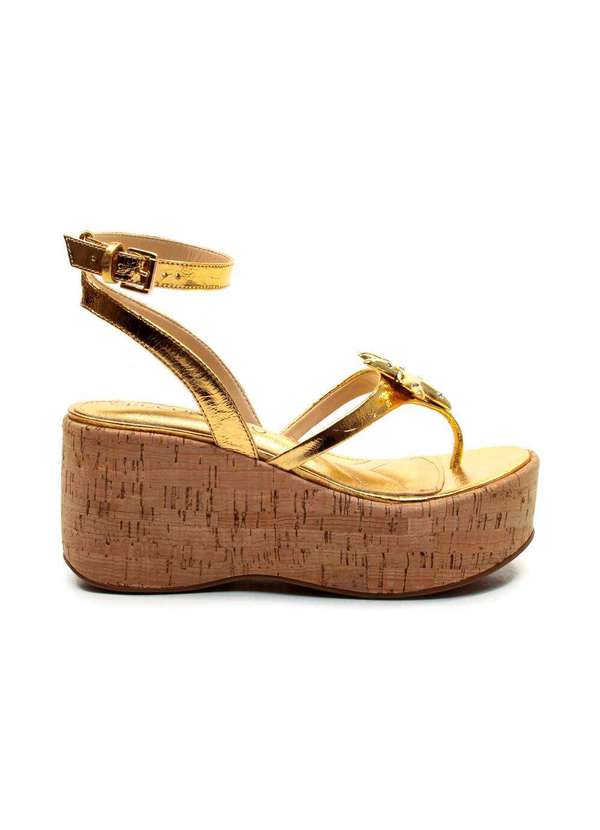 Cecconello - Sandália C Plataforma Cecconello 2793001-3 Ouro
