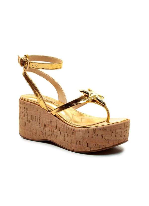 Cecconello - Sandália C Plataforma Cecconello 2793001-3 Ouro 3