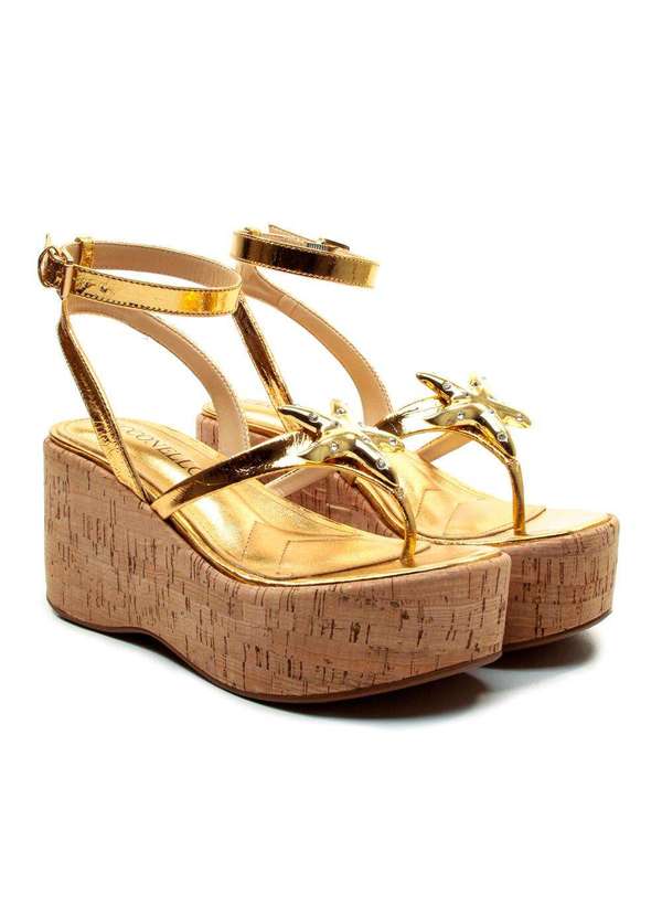 Cecconello - Sandália C Plataforma Cecconello 2793001-3 Ouro 5