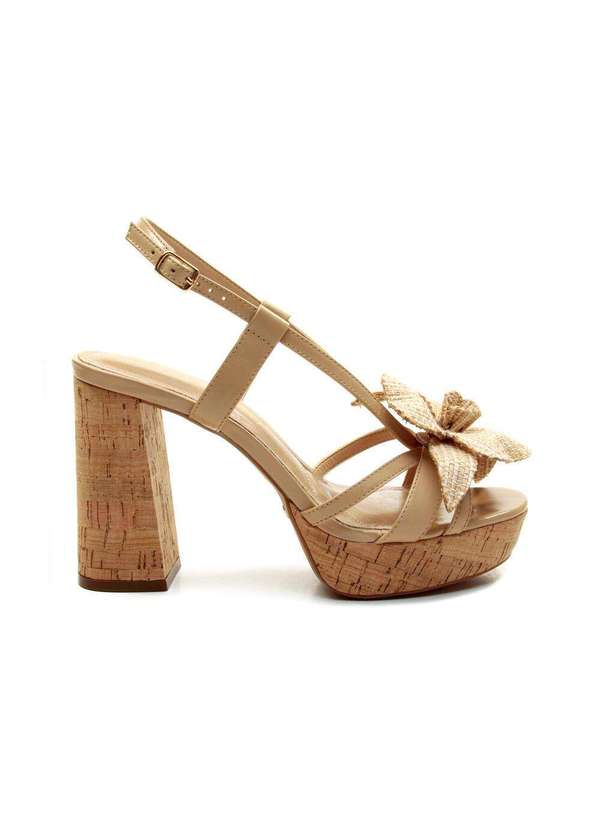 Cecconello - Sandália Couro Plataforma Cecconello 2809001-1 Nude