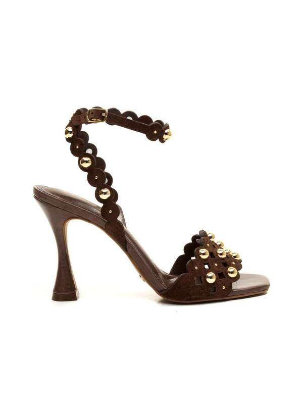 Cecconello - Sandália Couro Salto Alto Cecconello 2721001-2 Marrom