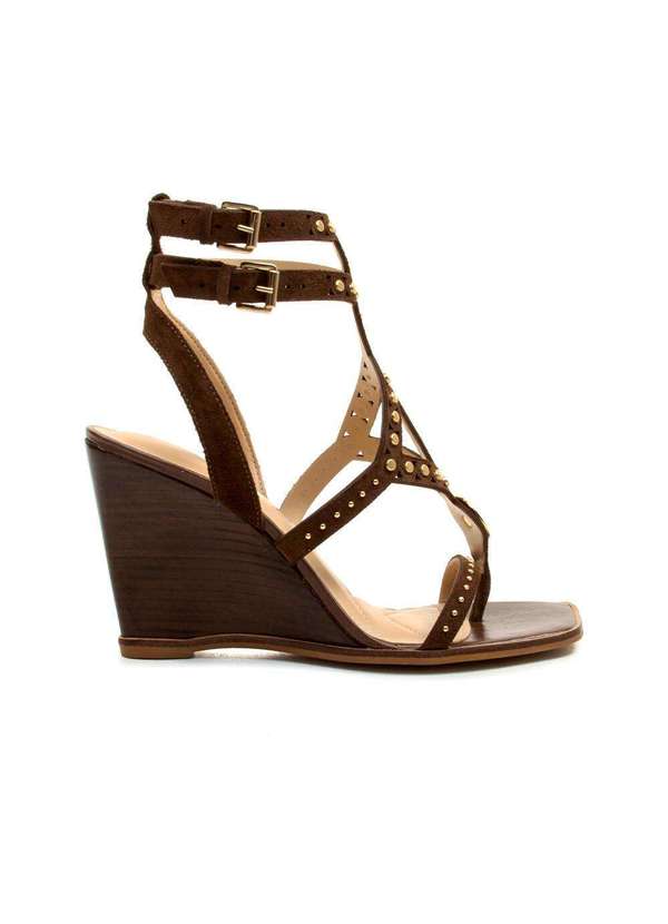 Cecconello - Sandália Couro Salto Alto Cecconello 2770001-2 Marrom