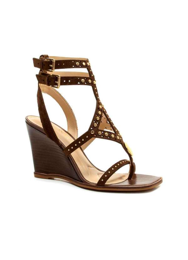 Cecconello - Sandália Couro Salto Alto Cecconello 2770001-2 Marrom 3