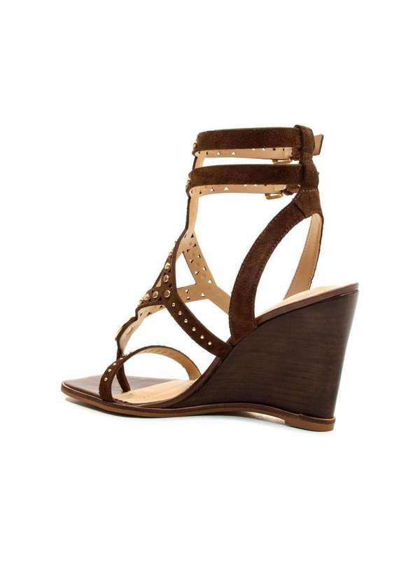 Cecconello - Sandália Couro Salto Alto Cecconello 2770001-2 Marrom 4