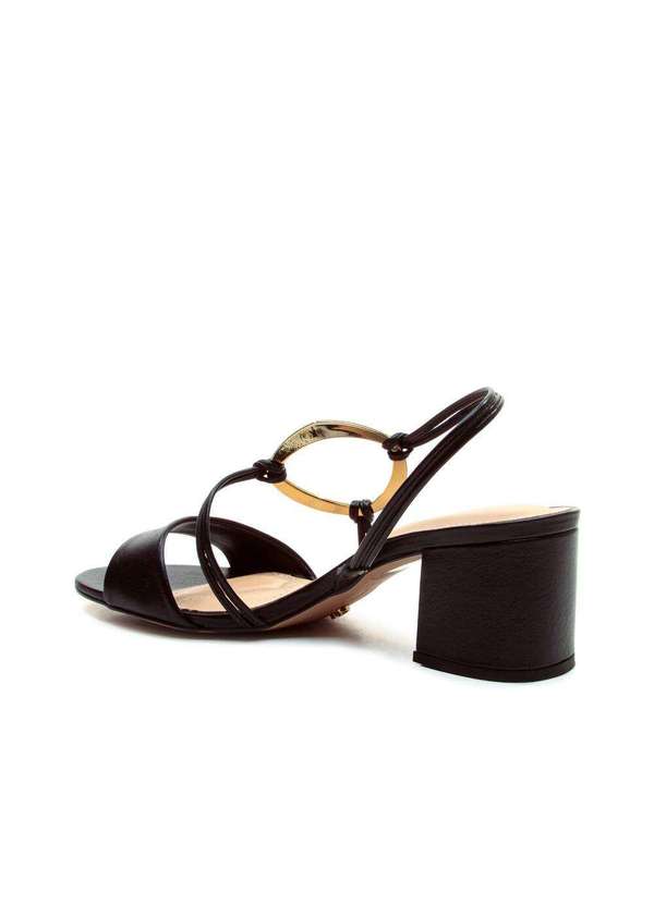 Cecconello - Sandália Couro Salto Bloco Médio Cecconello 2709001-2 Preto 3