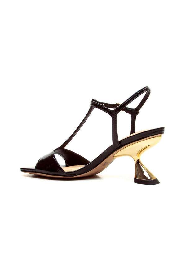 Cecconello - Sandália Couro Salto Médio Cecconello 2656004-5 Preto 3