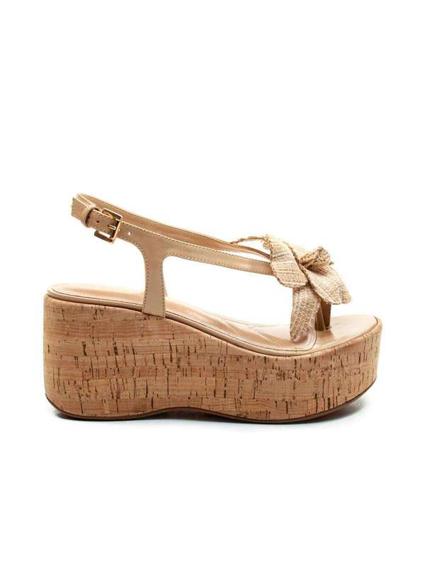Cecconello - Sandália Couro Plataforma Cecconello 2793002-1 Nude