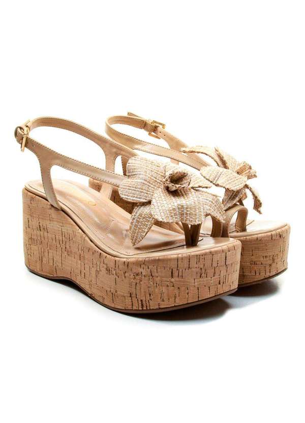 Cecconello - Sandália Couro Plataforma Cecconello 2793002-1 Nude 5