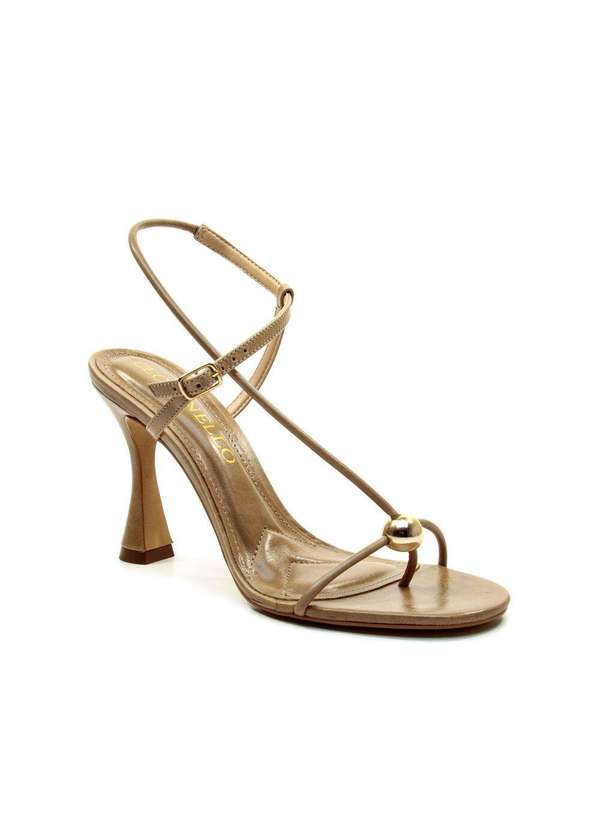 Cecconello - Sandália Couro Salto Alto Cecconello 2795001-1 Nude 2