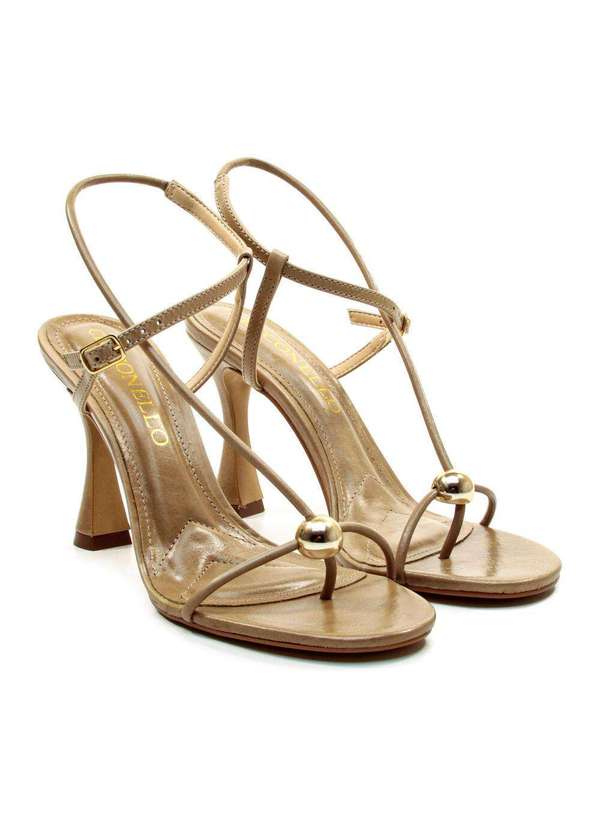 Cecconello - Sandália Couro Salto Alto Cecconello 2795001-1 Nude 4