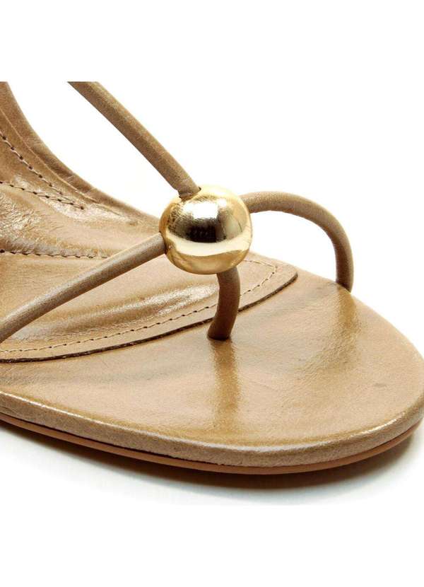 Cecconello - Sandália Couro Salto Alto Cecconello 2795001-1 Nude 5