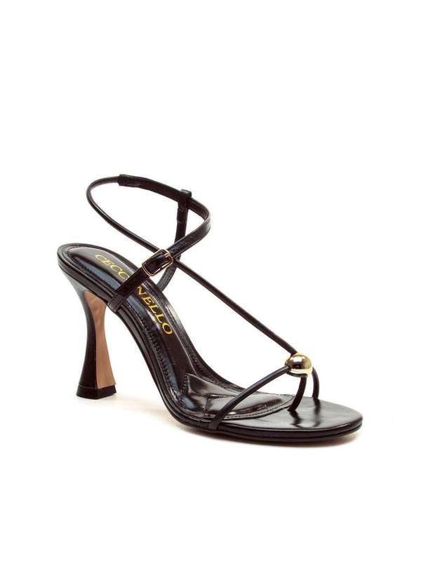 Cecconello - Sandália Couro Salto Alto Cecconello 2795001-4 Preto 2