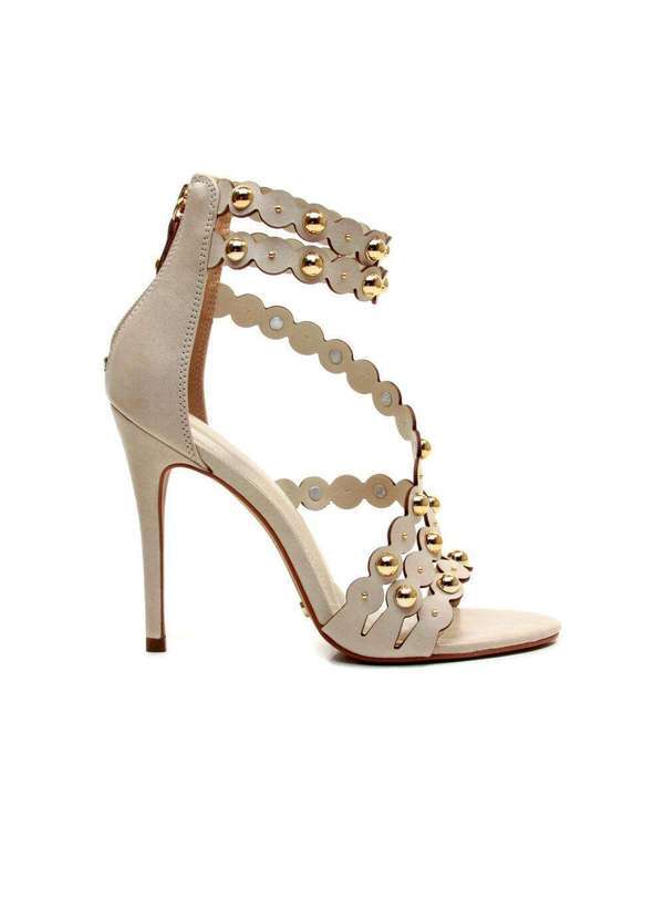 Cecconello - Sandália Couro Salto Alto Cecconello 2726001-2 Off White