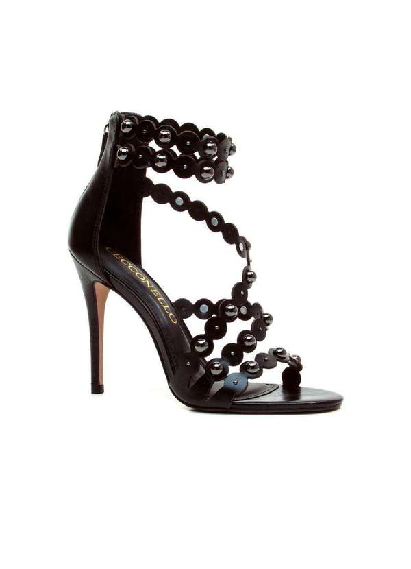 Cecconello - Sandália Couro Salto Alto Cecconello 2726001-4 Preto 3