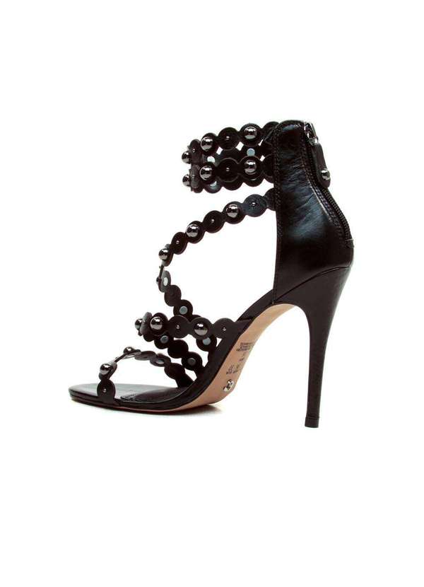 Cecconello - Sandália Couro Salto Alto Cecconello 2726001-4 Preto 4