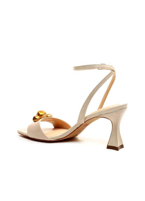 Cecconello - Sandália Couro Salto Médio Cecconello 2694001-2 Off White 4