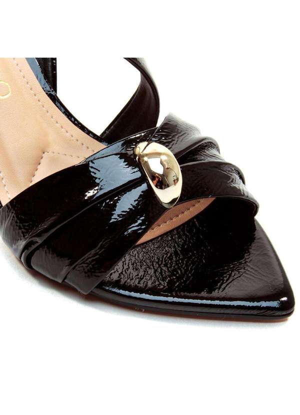 Cecconello - Sandália Couro Salto Médio Cecconello 2695001-4 Preto 5