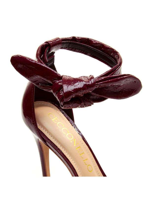 Cecconello - Sandália Couro Bordô Salto Alto Cecconello 2492015-16 Bordo 5