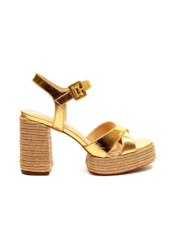 Cecconello - Sandália C Salto Alto Cecconello 2606001-4 Ouro