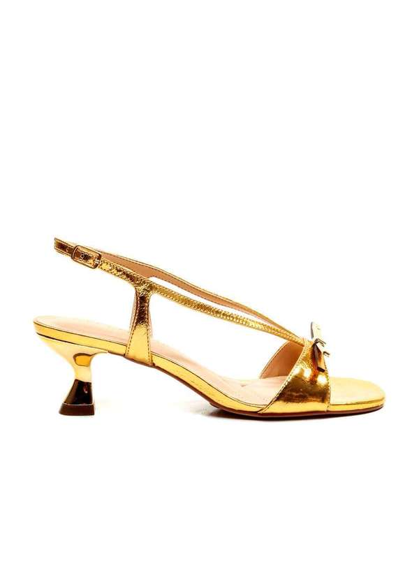 Cecconello - Sandália C Salto Baixo Cecconello 2633002-1 Ouro