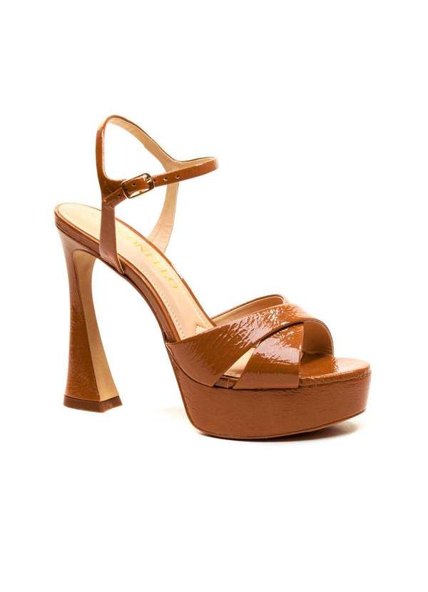Cecconello - Sandália Couro Plataforma Cecconello 2700001-3 Marrom 3