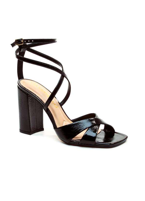 Cecconello - Sandália Couro Salto Alto Cecconello 2702001-3 Preto 3