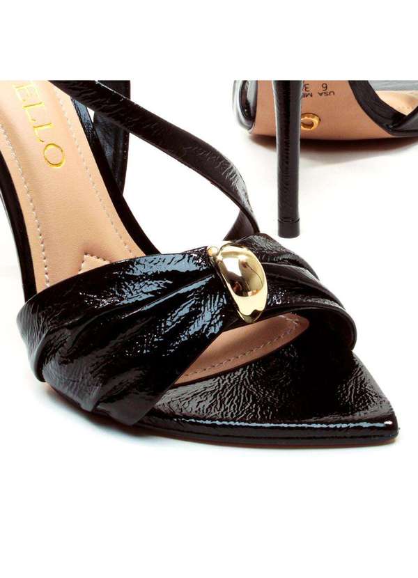 Cecconello - Sandália Couro Salto Alto Cecconello 2659002-3 Preto 5