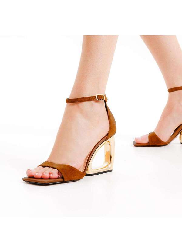 Cecconello - Sandália Couro Salto Alto Cecconello 2192002-31 Marrom 2