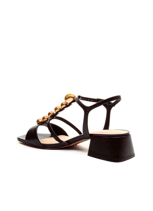 Cecconello - Sandália Couro Salto Bloco Baixo Cecconello 2687002-1 Preto 4