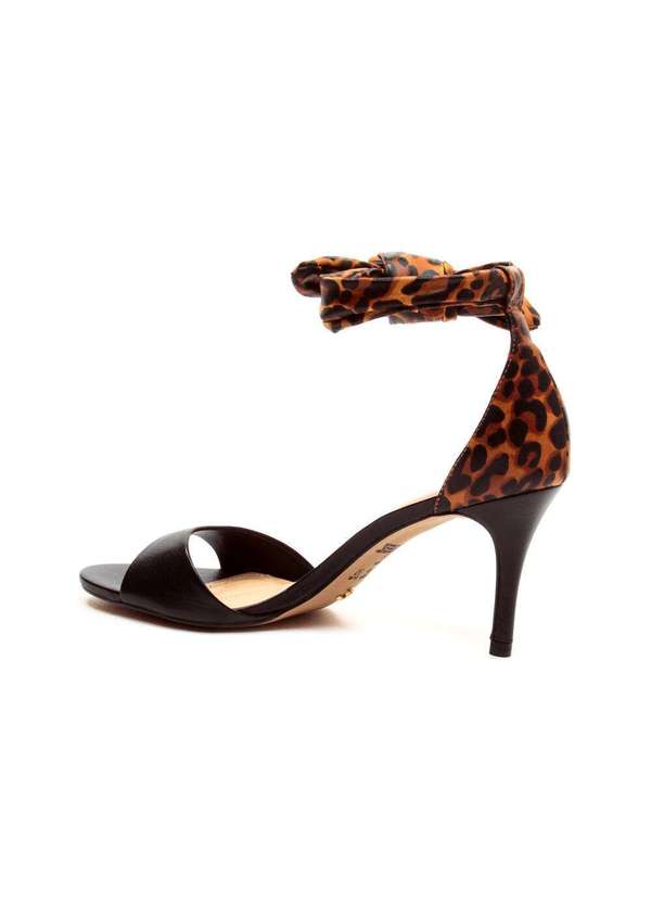 Cecconello - Sandália Couro Salto Médio Cecconello 2538010-7 Preto 4