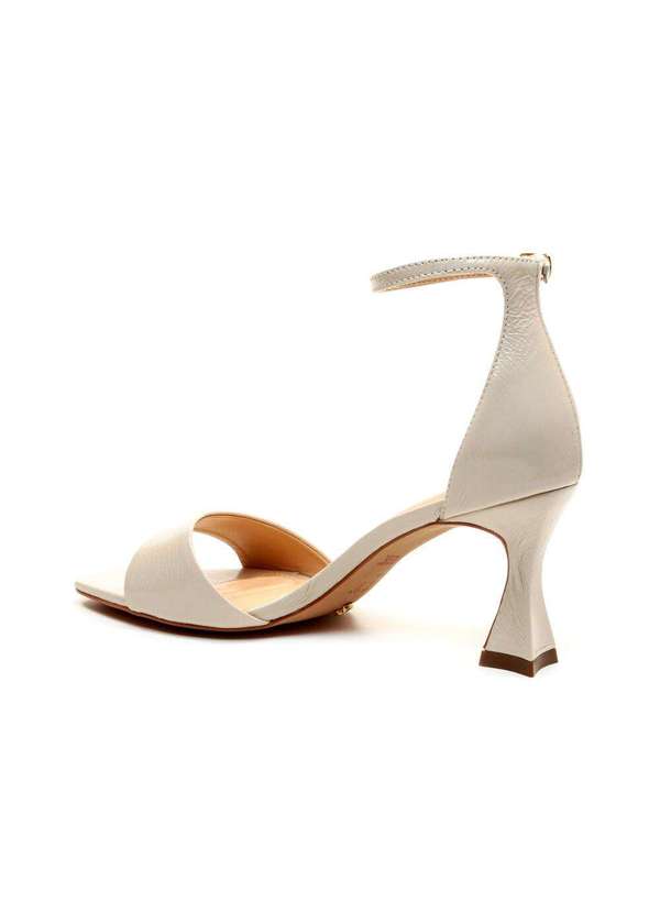 Cecconello - Sandália Couro Salto Médio Cecconello 2694002-2 Off White 4
