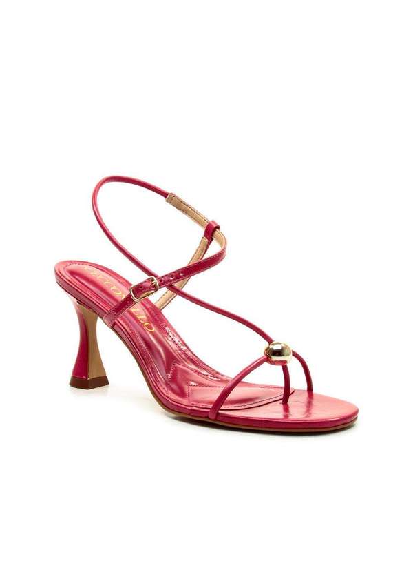 Cecconello - Sandália Couro Salto Médio Cecconello 2796001-3 Vermelho 3