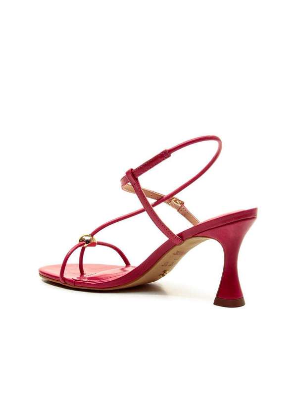 Cecconello - Sandália Couro Salto Médio Cecconello 2796001-3 Vermelho 4