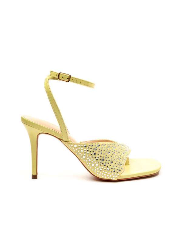 Cecconello - Sandália Couro Salto Alto Cecconello 2599002-2 Amarelo