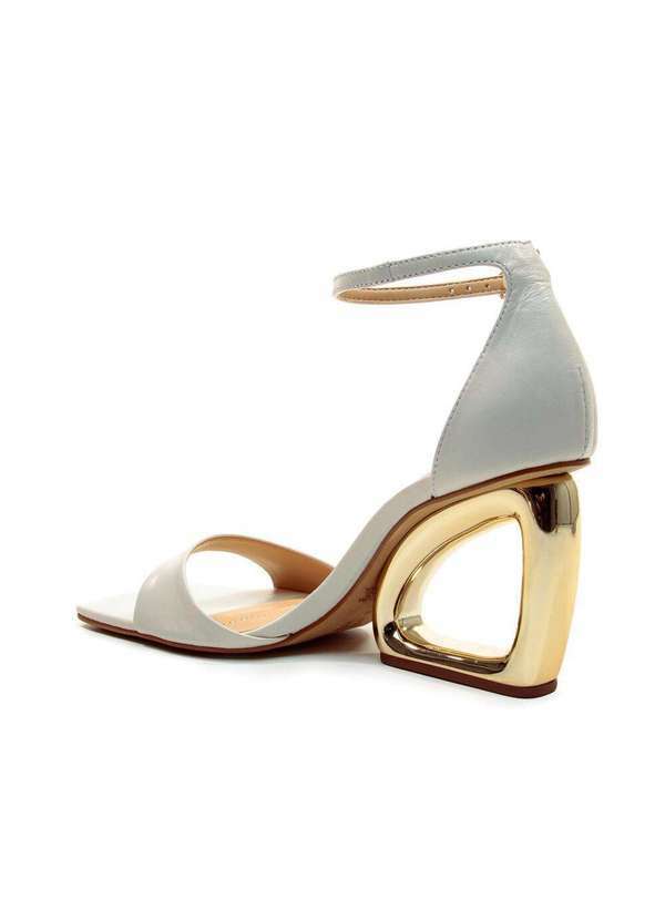 Cecconello - Sandália Couro Salto Alto Cecconello 2192002-33 Branco 4