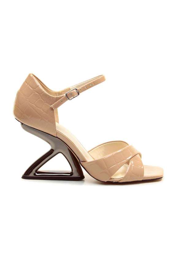 Cecconello - Sandália Couro Salto Alto Cecconello 2654002-3 Nude