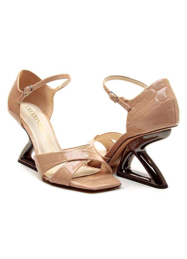 Cecconello - Sandália Couro Salto Alto Cecconello 2654002-3 Nude 5