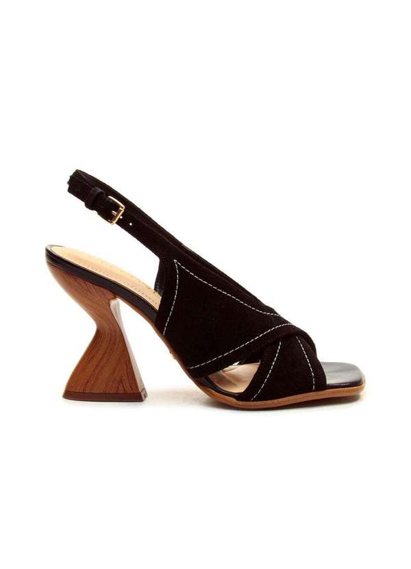 Cecconello - Sandália Couro Salto Alto Cecconello 2718005-8 Preto